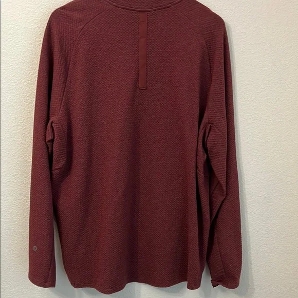 Lululemon Athletica At Ease Red Burgundy Crewneck - Picture 3 of 3